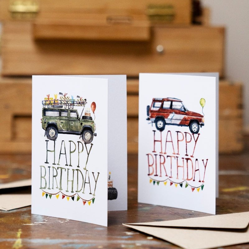 LAND ROVER THEMED CARDS