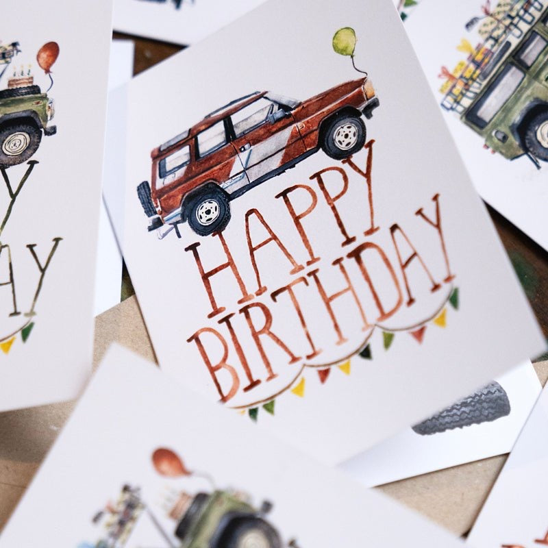 LAND ROVER THEMED CARDS