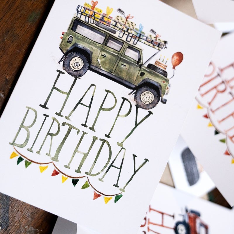 LAND ROVER THEMED CARDS